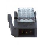37103-A206-00E, IDC вилка на кабель 3 контакта шаг 2мм серая