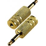 2-015G, переходник 3.5мм штекер моно - 2.5мм гнездо моно металл"позолоченный"