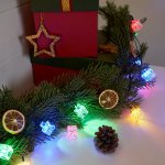 Гирлянда светодиодная "Кубики" 20 LED МУЛЬТИКОЛОР 2,8 метра с контроллером