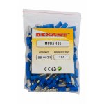 КЛЕММА ШТЕКЕРНАЯ изолированная штекер - 4мм 1.5-2.5мм² (РШи-п 2.5-4 / РШИп 2-5-4 / MPD2-156) синий  REXANT