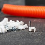 Крепеж кабеля круглый  4 мм, белый (упак. 50 шт)  REXANT