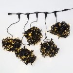 Клип лайт 24В, 5 нитей по 20 м, Flashing, 665 LED (535 ТЕПЛЫЙ БЕЛЫЙ + 130 Flashing Белые), не соединяется