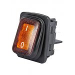 A54B1S11, Выключатель с подсветкой жёлтый 2НО, IP65