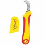 Нож монтажника нержавеющая сталь изогнутое лезвие Rexant