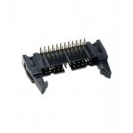 IDCC-24MR(SCM-24R), вилка на плату шаг 2.54мм угл. с защелками (L-KLS1-201-24-R)