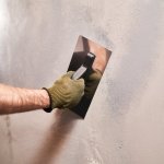 Гладилка нержавеющая 130х270 мм, пластиковая ручка