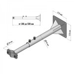 Кронштейн для мачт КРЫМ телескопический 30-50см  REXANT