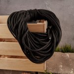 Шнур с сердечником "REXANT" 5мм 50м (черный)