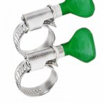 Хомут червячный 10-16 мм, с ключом W (упак. 50 шт)  REXANT