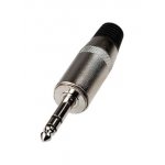 1-113, штекер аудио 6.35мм стерео металл на кабель