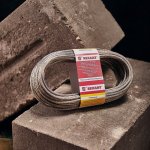 Трос стальной в ПВХ оплетке d= 4,0 мм, прозрачный ( моток 20 м)  REXANT