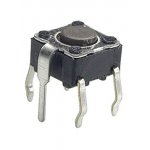 0643GHIM-130G-G, кнопка такт. 6х6 с заземл. h=4.3мм (аналог TS-A1PG-130 SWT2)