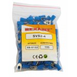 НАКОНЕЧНИК ВИЛОЧНЫЙ изолированный 4.3мм 1.5-2.5мм² (НВи 2.5-4 / НВи 2-4 / SVS2-4) синий  REXANT