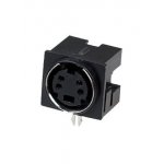1-480, разъем mini DIN 4 контакта (s-vhs) гнездо пластик на плату