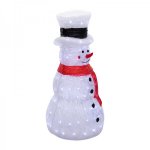 Акриловая светодиодная фигура «Снеговик в шляпе» 72 см, 160 светодиодов