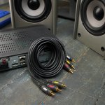 Шнур  3RCA - 3RCA 3М  (GOLD)  REXANT