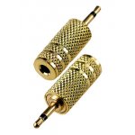 2-005G, переходник 2.5мм штекер моно - 3.5мм гнездо моно металл"позолоченный"