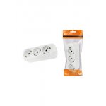 SQ1806-0013, Колодка розеточная 3 гнезда 2П+3 16А 250В белая