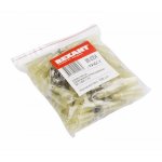 КЛЕММА ПЛОСКАЯ изолированная термоусаживаемая штекер - 6.35мм 4.0-6.0мм² (РПи-п-т 6.0-(6.3) / DRS/MDD5.5-250) желтый  REXANT