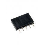 PBS-5, гнездо на плату шаг 2.54мм 1x5 прямое