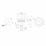 Выключатель-кнопка  металл 250V 2А (2с) (ON)-OFF  Ø16.2  белая  (RWD-306)  REXANT