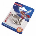 Разъем антенный на кабель, штекер F для кабеля RG-59, (5шт.)  REXANT