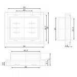 Влагозащитный колпачок для клавишных выключателей (SC-767 / SC-797)  REXANT