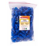 КЛЕММА ШТЕКЕРНАЯ полностью изолированная штекер - 4мм 1.5-2.5мм² (РШПи-п 2.5-4 / РШИп 2-5-4 / AEM2-156A) синий  REXANT