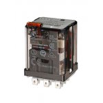 62.33.9.220.0040, Силовое электромеханическое реле; монтаж в розетку или наконечники Faston 187 (4.8
