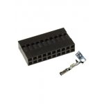 BLD-20, гнездо на кабель шаг 2.54мм 2x10 с контактами