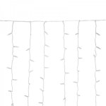 ДОЖДЬ (занавес) 2х3м, прозрачный ПВХ, 448 LED СИНИЕ, 28 LED/нить, 16 нитей (соединяются)