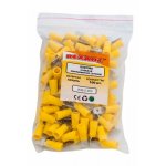 КЛЕММА ПЛОСКАЯ изолированная штекер - 6.3мм 4-6мм² (РПи-п 6.0-(6.3) / MDD5.5-250) желтый  REXANT