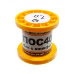Припой ПОС40 ТР 1.0мм катушка  50г