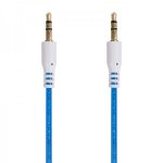 Аудио кабель AUX 3.5 мм гелевый 1M синий REXANT