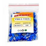 КЛЕММА ПЛОСКАЯ изолированная гнездо - 3.8мм 1.5-2.5мм² (РПи-м 2.5-(2.8) / РПИм 2-250 / FDD2-110(8))  REXANT