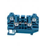 AVK4CC(синий), 325201 Клеммник 4-х выводной, 4 мм.кв.