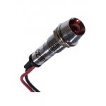 N-XD8-1W-R 220V, Лампа неоновая с держателем красная 220VAC