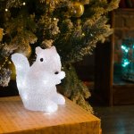 Акриловая светодиодная фигура "Белка" 18 см, 4,5 В (3*ААА), 12 светодиодов