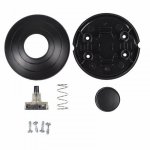 Выключатель-кнопка 250V 2А ON-OFF (напольная - для лампы) (KCD5-307)  REXANT