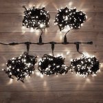 Клип лайт 24В, 5 нитей по 20 м, 665 LED Белые, не соединяется