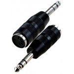2-302, переходник 6.35мм штекер стерео - DIN 5 pin гнездо пластик