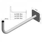 Кронштейн эфирный 30см Г-образный  REXANT