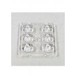 S01.01.01.131_SS-50X50-6-T2M, линза 50х50мм, 6 LED, 90х140 градусов, для 5050, PC, прозрачная, без у