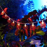 Каскад Улыбка LED 6 м с солнечной панелью и аккумулятором 2 м