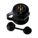 PY07-4ZY, вилка на корпус пластик. IP67 4 контакта 4А 250В