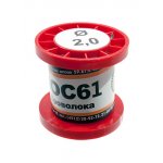 Припой ПОС61 ПРВ 2.0мм катушка 50г