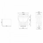 Выключатель (стеклоподъемника) клавишный 12V 20А (5с) (ON)-OFF-(ON)  черный  с подсветкой  (ASW-02D)  REXANT