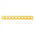 Кабельный маркер (клипса), ø 4...6 мм, цифры 0-9, 10 цветов, блистер (MR-55)  REXANT