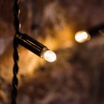 ДОЖДЬ (занавес) 2х3м, черный ПВХ, 760 LED ТЕПЛЫЙ БЕЛЫЙ