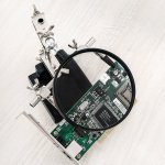 Держатель «Третья рука» REXANT, 2 зажима, чугун, лупа 90 мм (ZD-10H)